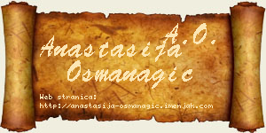 Anastasija Osmanagić vizit kartica